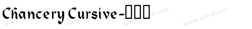 Chancery Cursive字体转换